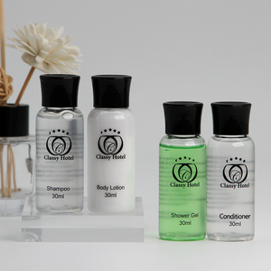 Set di Accessori da Bagno di Lusso Personalizzati, Bottiglie Mini in Plastica per Shampoo da <span class=keywords><strong>Hotel</strong></span> 30 ml, Forniture per l'Ospitalità - Product Image 3