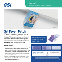 Patch CSI Hydrogel Fever pour Adultes Enfants Formes Personnalisées Logos 8HR Effet Refroidissement Certifié CE et C-GMP Usine