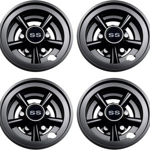 Oferta Exclusiva: <span class=keywords><strong>Tapacubos</strong></span> de Plástico de Cinco Radios con Acabado Plateado para Carros de <span class=keywords><strong>Golf</strong></span>, Carretillas Elevadoras y Vehículos Turísticos Eléctricos - Product Image 1