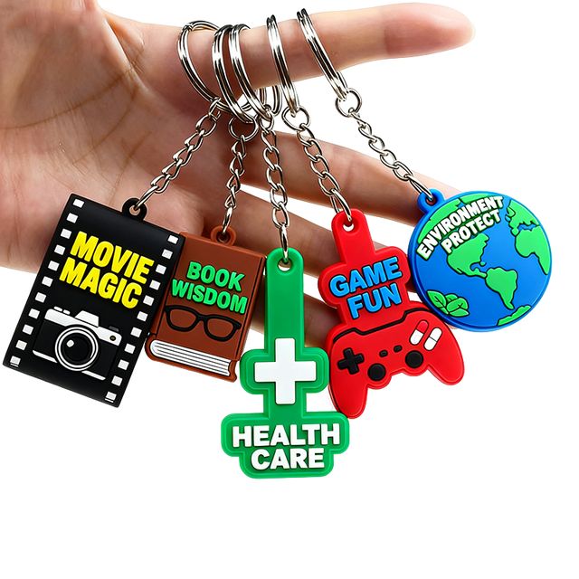 Promotional Business Gift for Custom Logo Key Chains 2D 3D Pvc Keychains Personalized Key Chain Soft Rubber Custom Keychain