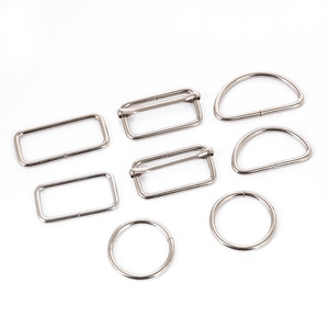 ห่วงโลหะรูปตัว D แบบสี่เหลี่ยมและวงกลมสำหรับกระเป๋า อุปกรณ์ปรับระดับได้ - Product Image 3