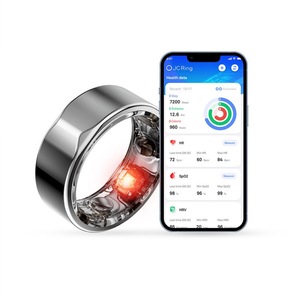 <b>Cross</b>-Border Smart <b>Ring</b> Heart Rate Blood Oxygen Sleep Monitoring Fitness Pedometer New Arrival Waterproof Heart Rate Monitoring - Product Image 3
