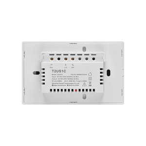 Pour T2 US 1C US Standard interrupteur de télécommande intelligent 1 voie <span class=keywords><strong>connexion</strong></span> tactile murale <span class=keywords><strong>WiFi</strong></span> facile pour maison intelligente - Product Image 4