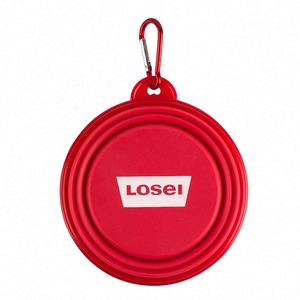 Custom Portable Silicone Pet Collapsible Travel Dog Bowl - Product Image 2