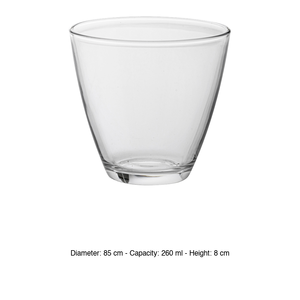Vaso de agua Zeno 26 cl Bormioli Rocco H 8 cm Ø 8.5 cm - Product Image 3