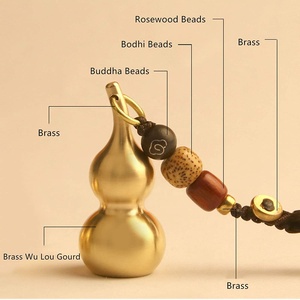 Pièces de monnaie Feng Shui avec porte-clés en laiton Calabash Wu <span class=keywords><strong>Lou</strong></span> pour la longévité, les voyages en toute sécurité, la richesse, <span class=keywords><strong>le</strong></span> succès et <span class=keywords><strong>le</strong></span> porte-bonheur Feng Shui - Product Image 5