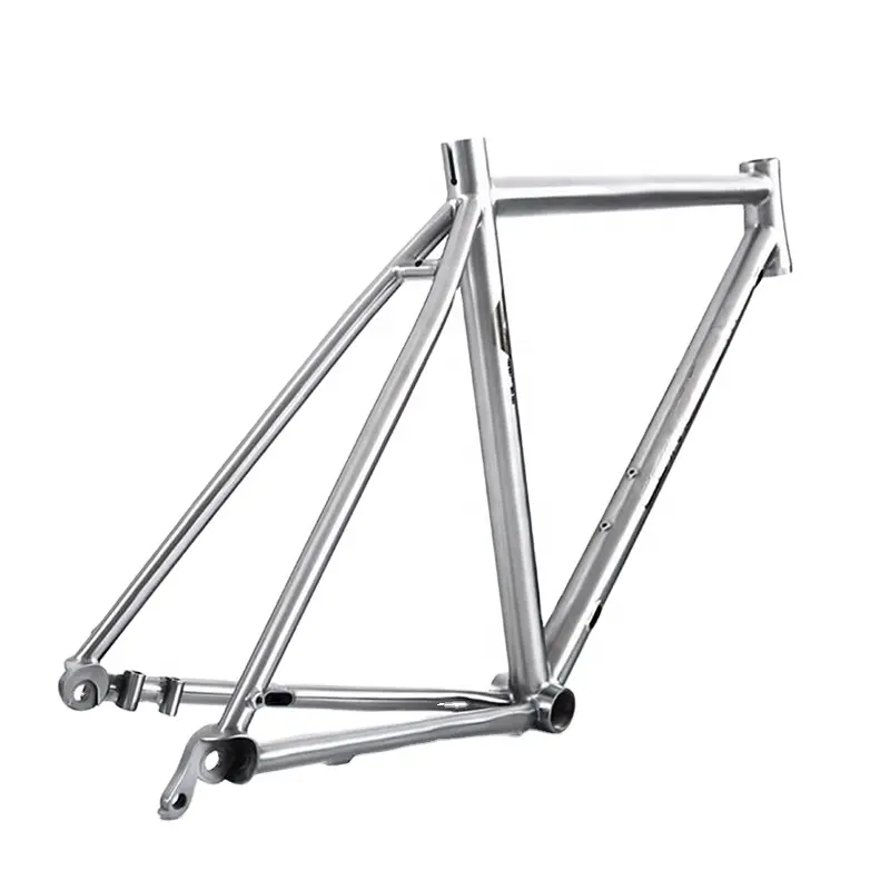 wholesale titanium road bike frame with thru axle flat mount disc brake 700c*480