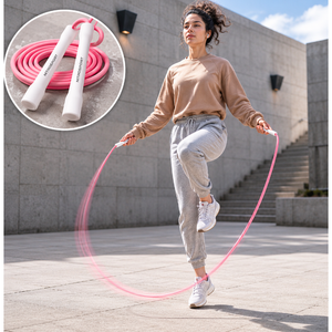 <span class=keywords><strong>Corde</strong></span> à <span class=keywords><strong>sauter</strong></span> réglable en PVC avec logo personnalisé, durable, pour la remise en forme à domicile, pour enfants et adultes, exercices quotidiens - Product Image 4