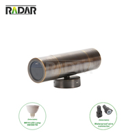 Perlengkapan kuningan Dinding atas bawah mewah modern lampu dinding luar ruangan untuk gerbang halaman luar ruangan