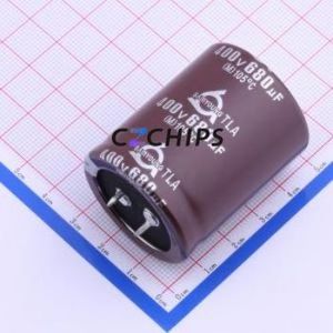 ตัวเก็บประจุอิเล็กโทรไลต์อะลูมิเนียมแบบ Snap-in TLA 400V680 35*45 ชนิด Through hole (THT), ขนาด D35xL45 มม. 680uF 20% 400V 10 มม. - Product Image 1