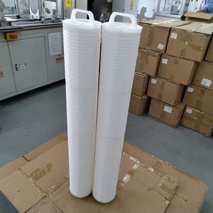 40 pollici ad alta efficienza grande diametro pieghettato 10 Um PP cartuccia filtrante a membrana per filtrazione dell'acqua HFU680GF020H - Product Image 1