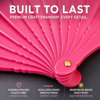 Éventails pliants personnalisés en tissu floral avec baleines en plastique, éventails de danse espagnols et chinois pour cadeaux de mariage, cadeaux de fête, OEM