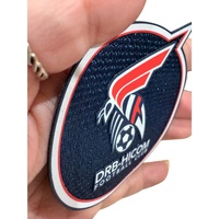 Patchs en silicone thermocollants Tatami 3D imprimés en relief, écologiques, lavables, pour vêtements de sport, étiquettes de vêtements, vêtements de sport