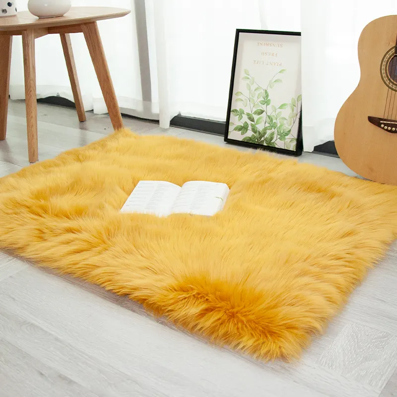 Wholesale modern fashion faux fur carpets rugs alfombras shaggy kids mats high quality carpets and rug