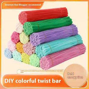 <span class=keywords><strong>Chenille</strong></span> Hastes DIY <span class=keywords><strong>Craft</strong></span> Supplies - Soft Bendable Fuzzy Sticks para Crianças Arte - Product Image 6