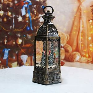 โคมไฟน้ำ LED สีขาวอบอุ่นแบบใหม่ พร้อมลูกโลกหิมะแก้วและซานต้าข้างใน สำหรับตกแต่งคริสต์มาส - Product Image 3