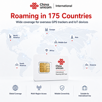Carte SIM IoT d'itinérance internationale China Unicom 3G/4G GSM pour 175 pays, signal stable, suivi GPS, logistique, suivi d'actifs, PC