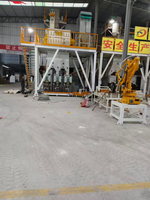 LEIXIN Ligne de production automatisée de mortier sec, contrôlée par PLC, 380V, garantie 1 an, pour adhésif céramique et usine de construction