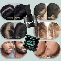 Poudre de maquillage OEM pour la ligne des cheveux, les sourcils, les zones chauves, couverture instantanée brune pour les cheveux, les barbes, les espaces et les ombres, produits de coiffure pour hommes