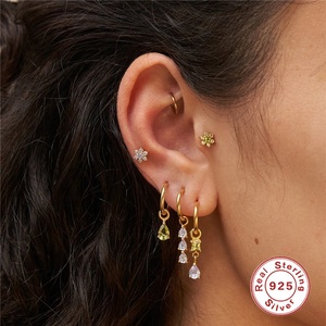 Nuovo arrivo moda alta gioielli 925 argento Sterling diversi stili orecchini collana Charms - Product Image 6