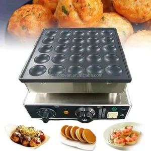 25 Holes Electric Non Stick Surface Mini Pancake Maker Commercial Snack Equipment / Electric Quail Egg Grill