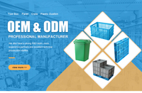 Caisse en plastique HDPE empilable, recyclable, écologique, légère, solide, résistante à la chaleur, pour la chaîne du froid, de la marque JINDU Zhejiang