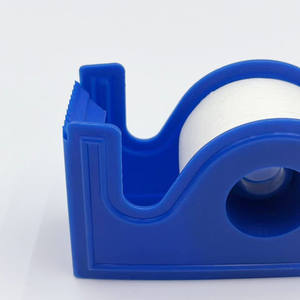 SJ kertas micrope plester non-tenun 1.25cm 2.5cm 5cm, pita medis perawatan luka kulit bedah dengan pemotong Dispenser - Product Image 5