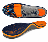 Semelles orthopédiques personnalisées à soutien renforcé, avec coussinet en gel de mousse PU et support en TPU, talonnette en Poron