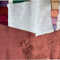 Tissu en satin crêpe de Dubaï, tissé texturé froissé permanent, pour thobes et robes islamiques pour hommes du Moyen-Orient