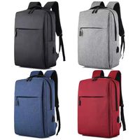 Nouveau design simple d'usine, vente en gros de sacs à dos pour ordinateur portable avec logo personnalisé en tissu polyester léger du Japon