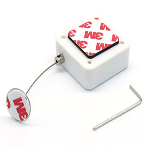 Biaya pabrik persegi ABS retiler kotak tarik antimaling dapat ditarik ulang dengan kabel kawat baja tahan karat - Product Image 2