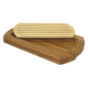 Plateau de service en bambou et bois Xingzhu avec couvercle à fentes pour pain, pizza, gâteau, usage domestique - Product Image 4