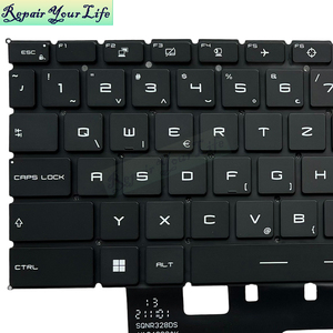 Teclado de ordenador portátil con retroiluminación RGB WB SV Snap-On para <span class=keywords><strong>MSI</strong></span> <span class=keywords><strong>GE66</strong></span> <span class=keywords><strong>Raider</strong></span> GS66 Stealth, teclado de la computadora portátil con retroiluminación RGB V194222AK3 SB - Product Image 2