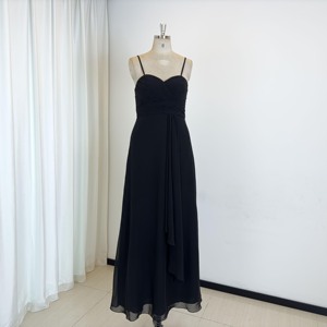 Teeniee - Vestido de noiva formal preto com alça removível para mulheres, vestido elegante de baile para festas, novidade da moda - Product Image 5