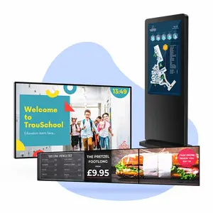 Digital Interactive Walls & Directories wall-mounted advertising screen digital signage display