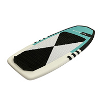 Planche de surf hydrofoil en fibre de carbone haute résistance GY GY-FB02, bleu/vert, taille personnalisée, pour le surf en eau ouverte
