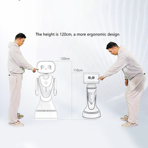 Robot d'accueil <span class=keywords><strong>Timo</strong></span> AI avec grand écran tactile, bras flexibles, navigation Lidar pour hôtel, bureau, centre commercial, service d'accueil - Product Image 6