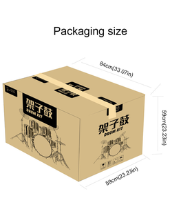 Batterie de Jazz Professionnelle <span class=keywords><strong>Instrument</strong></span> de Percussion Musical 5 Pièces 4 Cymbales pour Adultes Débutants - Product Image 6