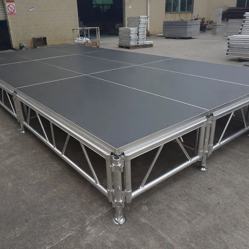 High quality aluminum 6061-T6 stage platform outdoor event stage durable concert Led sound podium folding stage