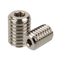 Vis sans tête à six pans creux DIN915 en acier au carbone de grade 12.9 M2-M12 avec pointe conique