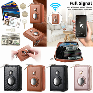 Portafoglio Sottile in Pelle per Bambini con Blocco RFID, Organizer con Cerniera per Airtag, Carte di Credito <span class=keywords><strong>e</strong></span> Contanti - Product Image 3