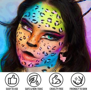Bview Art visage corps peinture huile Palette professionnel Flash Non toxique sûr tatouage Halloween FX fête artiste fantaisie <span class=keywords><strong>maquillage</strong></span> Kit - Product Image 5