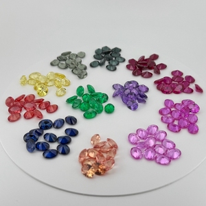 HQ permata Oval Oval potong 2 #3 #5 #8 #34 #149 #152 # merah muda kuning safir korundum Lab tumbuh batu permata safir - Product Image 1