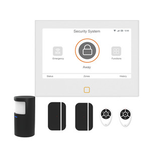 Thiết kế mới hệ thống báo động cảm biến màu đen Wifi burgle bảng điều khiển báo động mới UI màn hình cảm ứng Hệ thống báo động cho an ninh nhà - Product Image 1