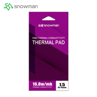 SNOWMAN Offre Spéciale – Plaque Thermique en Silicone Conducteur Violet 85x45mm Épaisseurs 0.5/1/1.5/2/3/5mm Auto-Adhésive pour CPU/GPU/PC