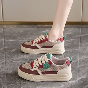 Zapatillas de Lona Transpirables Estilo 2026 - Versión Coreana para Mujer - Zapatillas Deportivas Casuales de Plataforma Baja y Versátiles - Product Image 1