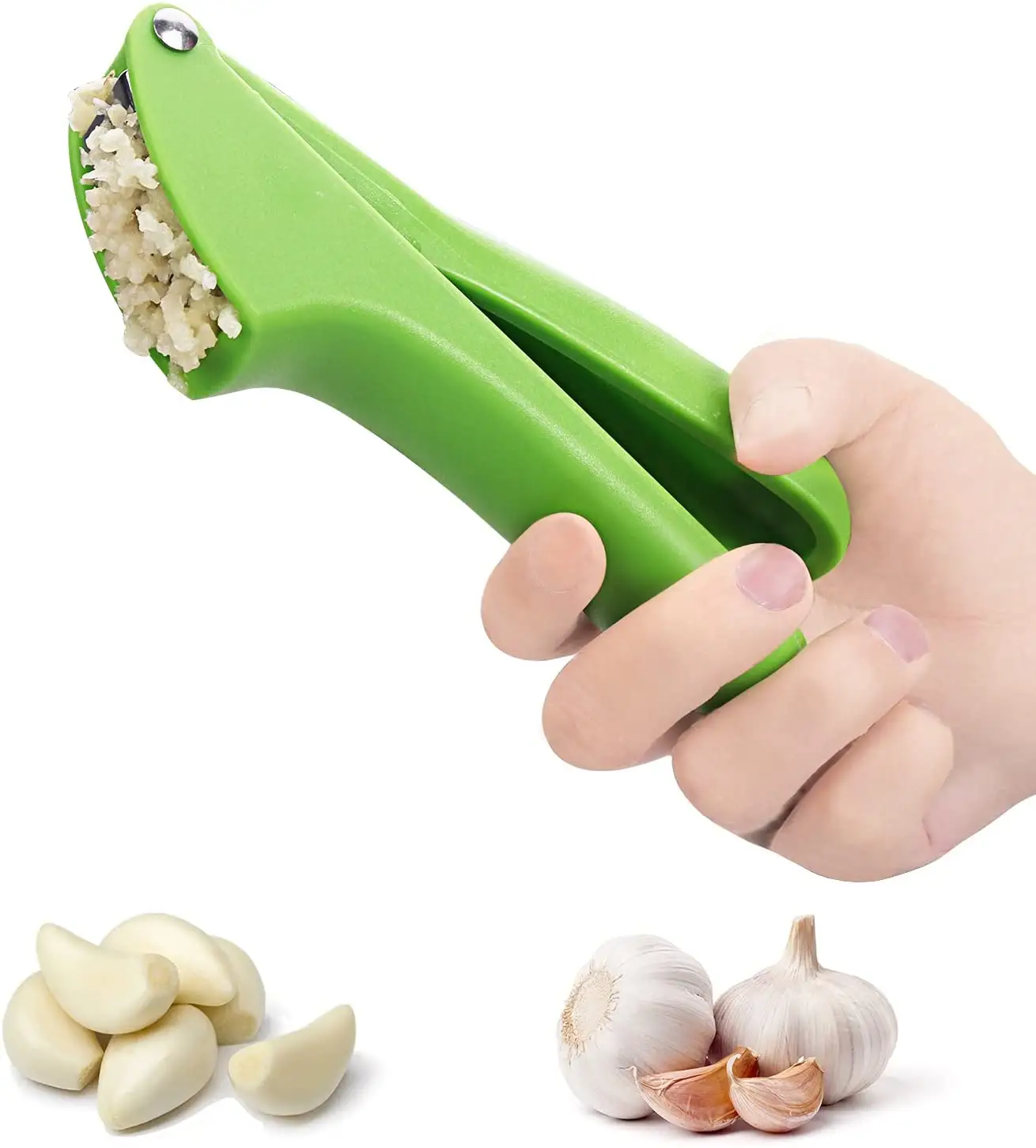 Professional Kitchen Items Vegetable Tools Stainless Steel Garlic Press