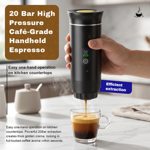 Wholesale Retailer Handheld 3 in 1 <b>Portable</b> Espresso Machine 20 Bar Car Capsule <b>Coffee</b> <b>Maker</b> Automatic Smart <b>Portable</b> <b>Coffee</b> - Product Image 5