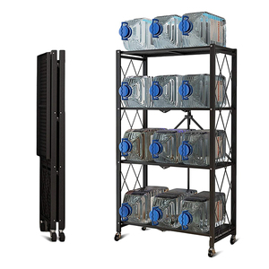 Estante plegable de <span class=keywords><strong>Metal</strong></span> para el hogar y la cocina, estantería plegable multifunción de fácil montaje - Product Image 1