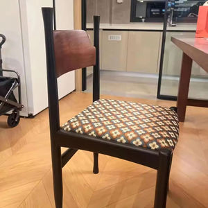 Casual Backrest Chair French-style Light Luxury Retro <b>Dining</b> Chair Vintage Solid Wood <b>Armchair</b> for Living Room Home Use - Product Image 4